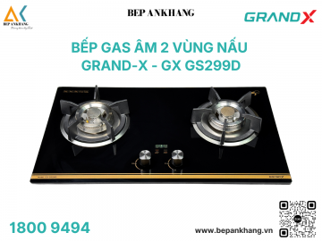 Bếp gas 2 vùng nấu Grand X GX GS299D